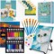 Art Paint Set for Kids, Painting Supplies Kit with 5 Canvas Panels, 8 Brushes, 18 Acrylic Paints, Multi-Function Table Easel, Etc, Premium Acrylic Paint Set for Students, Kids and Beginner.